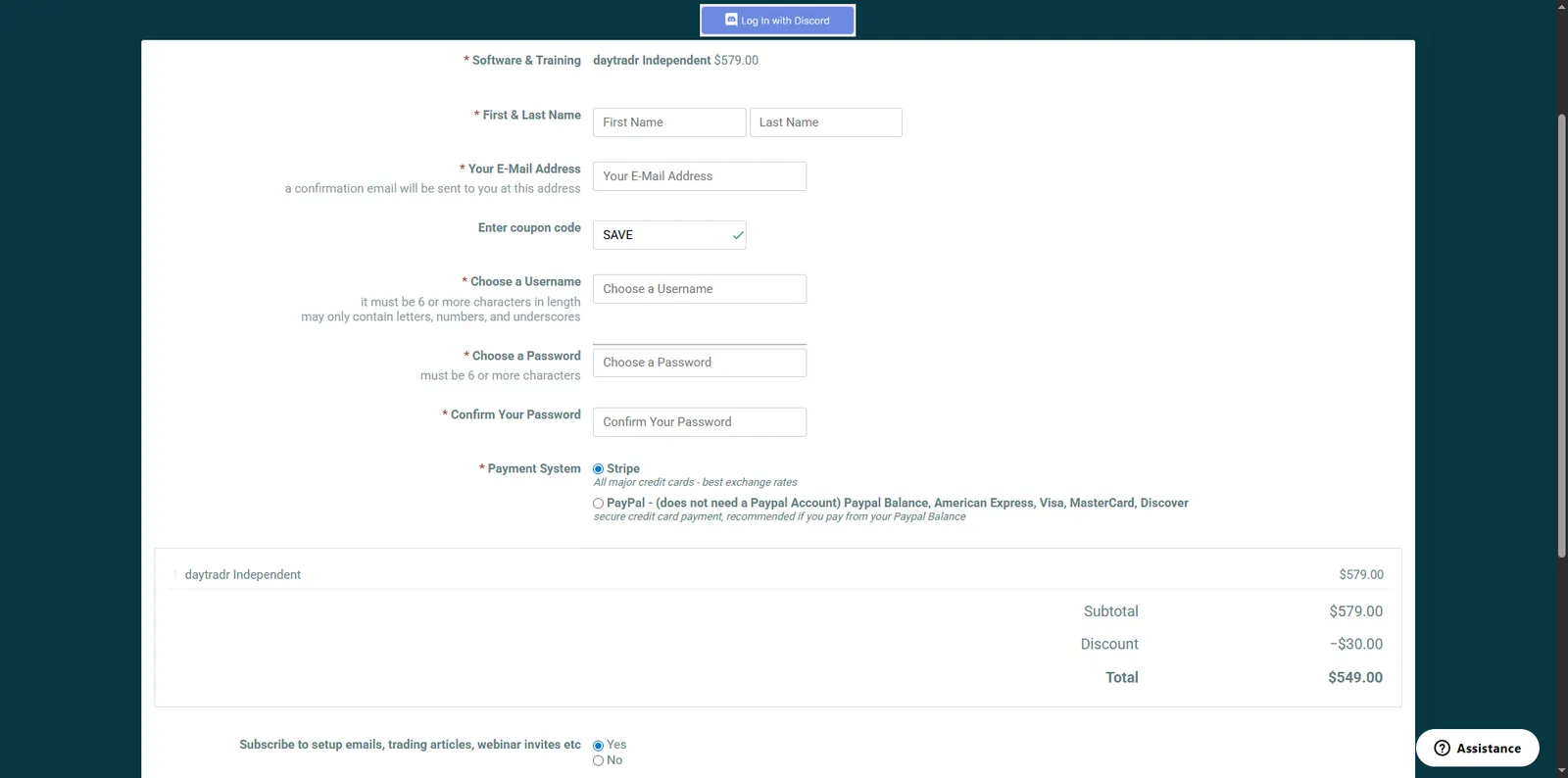Screenshot showing verification of promo code SAVE applied at checkout.